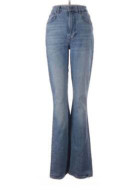 Reformation High Rise Flare Jeans Light Wash Size 28